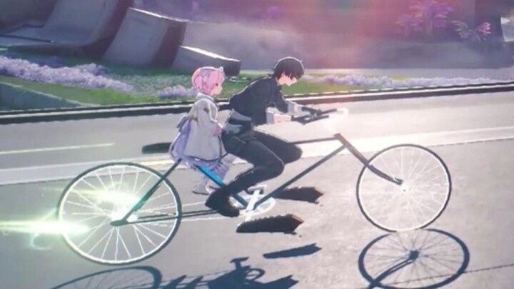 Ayah Tua yang Mengantar Si Kecil Emei ke Sekolah dengan Sepeda