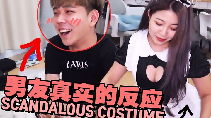 穿女仆装打扫房间时男朋友的反应，万圣节特辑！