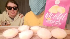 ASMR EATING SOUNDS - MOCHI MANGO AND PASSION FRUIT ICE CREAM