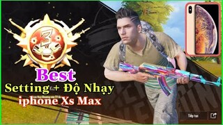 PUBG Mobile | Best Setting + Độ Nhạy iphone xs Max - Sấy Tẹt Ga Không Lo Giật | NhâmHNTV