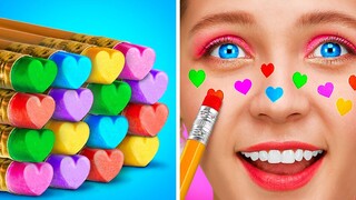 สูตรลับและงานฝีมือจากสายรุ้งมหัศจรรย์ || สูตรลับสีสันฉบับสาวๆ และไอเดีย DIY โดย 123 GO! FOOD