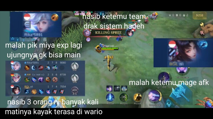 nasib ketemu team drak sistem hadeh