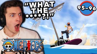 ACE POPS OFF... | One Piece REACTION Episode 95-96