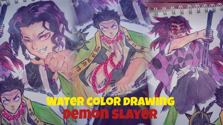 drawing muzan Demon Slayer