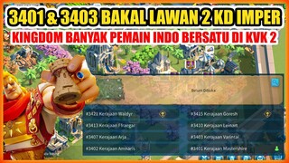 RAME INDO NIH 3401 & 3403 BAKAL LAWAN 2 KD IMPER KVK 2 ROK NANTI