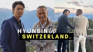 Hyun Bin spotted in Switzerland