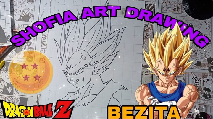 drawing BEZITA dari anime dragon Ball