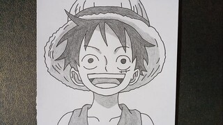 How To Draw Luffy From One Piece Easy | Pencil Sketch