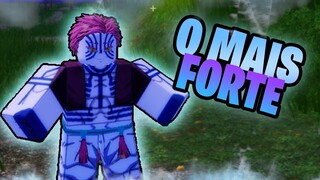 Primeira vez no Roblox Demon Slayer! Peguei o PERSONAGEM MAIS FORTE DO JOGO! AKAZA!