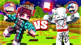 THỢ SĂN QUỶ Tanjiro VS Rui HẠ HUYỀN Đại Chiến NHƯNG Trong Minecraft THANH GƯƠM DIỆT QUỶ
