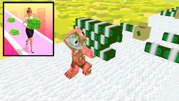 Monster School : Money Run Challenge Baby Zombie - Sad Story - Minecraft Animation