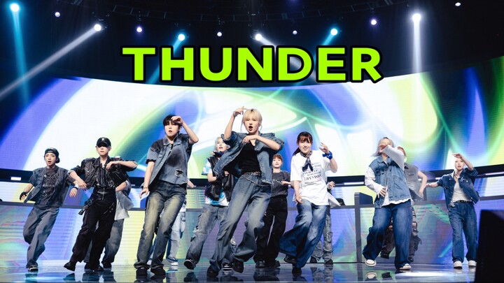 Besties team up for a 13-member cover performance of SEVENTEEN's "Thunder"