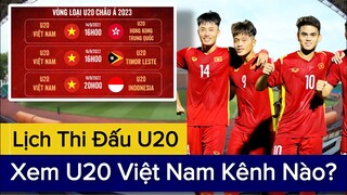 🔴Xem Trực Tiếp U20 VIỆT NAM - U20 CHÂU Á 2022 Tại Đâu? Lịch Thi Đấu U20 VIỆT NAM Tại Bảng F