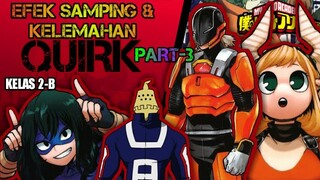 Efek samping & kelemahan quirk kelas B | Boku no hero academia