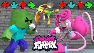 Monster School: Friday Night Funkin vs Mommy Long Legs - FNF Challenge | Minecraft Animation