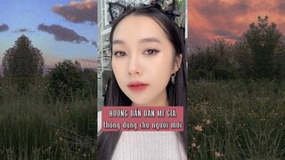Hướng dẫn gắn mi giả thông dụng cho người mới