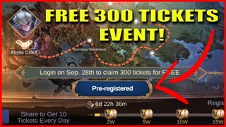 FREE 300 TICKETS EVENT AND SEASON 13 BORDER 🟢 MLBB