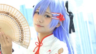 Super cute Xiaoyou~ "Azur Lane" unicorn cheongsam @ Hong Kong Animation and Game Festival