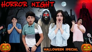 HORROR NIGHT | Halloween Special Family Comedy Challenge | Aayu and Pihu Show