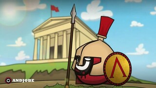 Zombies in Europe / Sparta / countryballs