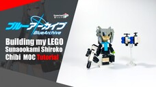 LEGO Blue Archive Sunaookami Shiroko Chibi MOC Tutorial | Somchai Ud