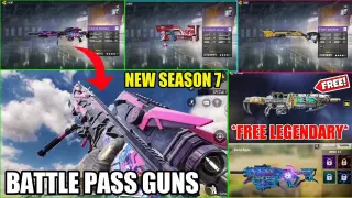 Season 7 Battle Pass Guns | New *FREE* Legendary Skin | Cod Mobile Season 7 Battle Pass | Codm Leaks