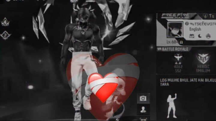 Free Fire Emotional Status Video | Gaming Vibe 💔