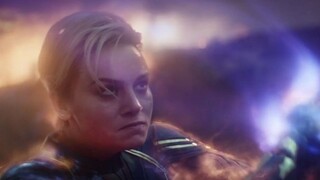 [Remix]The fighting scene between Captain Marvel and Thanos