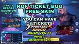 KOF Event Ticket Bug | Free Skin Sure 10x Draw Full Tutorial