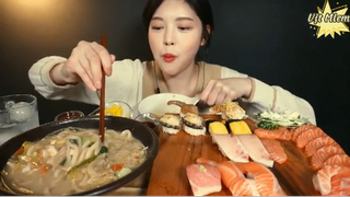 Mì hải sản Nagasaki, sushi thập cẩm phần 4 #anngonmoingay