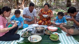 Làm Nồi Nước Lèo Ngoài Vườn Ăn Cùng Gia Đình Húp Sạch Tô| TKQ & Family T552