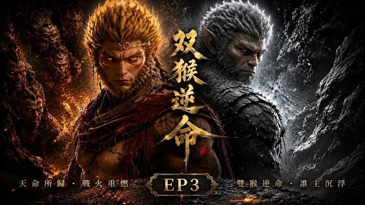 三大反骨仔之《雙猴逆命》EP3：孫悟空為救六耳大鬧靈山！滿天神佛聯手鎮壓，誰料菩提祖師一開口，滿天羅漢竟無人敢動！#西遊記 #孫悟空 #AI動畫 #AI漫劇 #
