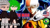 One Punch-Man React to Saitama Tiktok | Gacha React #animes #0800