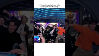 Yang Yang dancing with his classmates in 20th anniversary Military arts class reunion😍❤️ #shorts