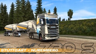 Ekspedisi Double Road Train Silo Stuttgart - Nuremberg | Euro Truck Simulator 2