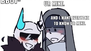 no one Can make me Blush ] - Meme - Cr : Suzy_Bruh > Instagram [ Dust!Sans X Dev¡Sans < Ship ]