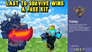 Last To Survive Wins a *Free Kit* Roblox Bedwars - Challenge