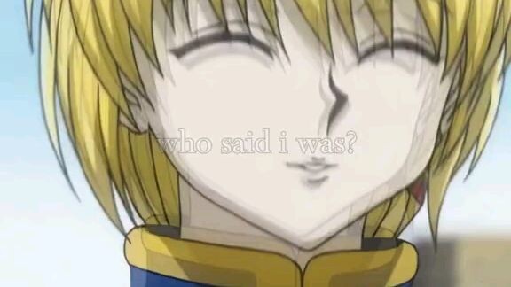 kurapika is cute 🥰