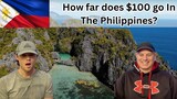 Foreigners REACTION to What can $100 get in the Philippines??
