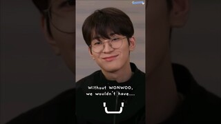 the way wonwoo can't stop smiling when the members were thanking him 🥺 #GOINGS_SVT