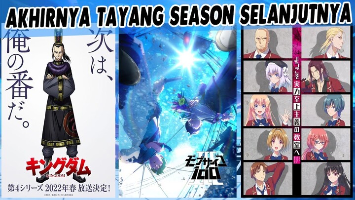 Jadwal Rilis Classroom Of The Elite Season 2, Kingdom Season 4, Mob Psycho Season 3