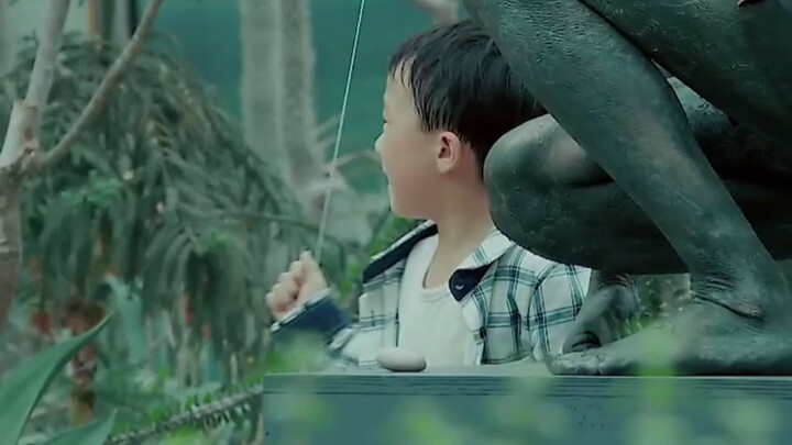 The little boy touched the bronze statue and found it was soft. The police went to check and found t