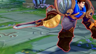 Garen’s super gameplay: sit in the grass, and the roof will fall from the sky!