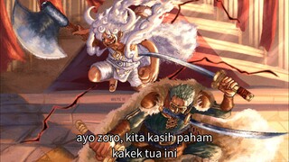 DETIK-DETIK PECAHNYA PERTARUNGAN LUFFY ZORO VS SCOPPER GABAN, LUFFY SAMPAI HARUS MENGGUNAKAN GEAR 5