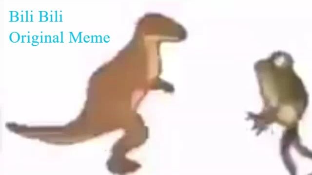 Dino and Frog Original Meme
