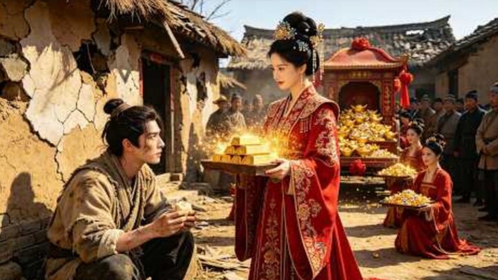 🥺Poor boy called trash; princess brings gold, 💍names him husband and heir.#movie #drama