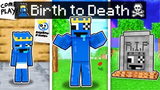 BIRTH to DEATH of Blue ROBLOX RAINBOW FRIENDS in Minecraft!