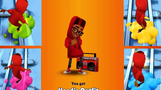 Subway Surfers St Petersburg ปลดล็อกชุด Hoodie สด & Color Cloud Speed Up / Color Splash