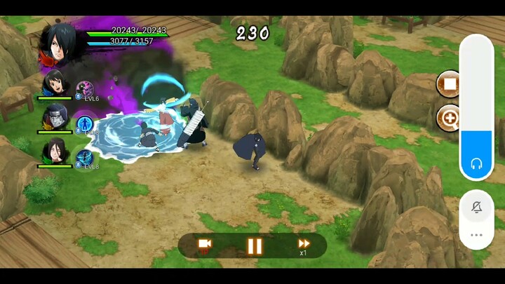 Perfect use of sasuke v3's teleport