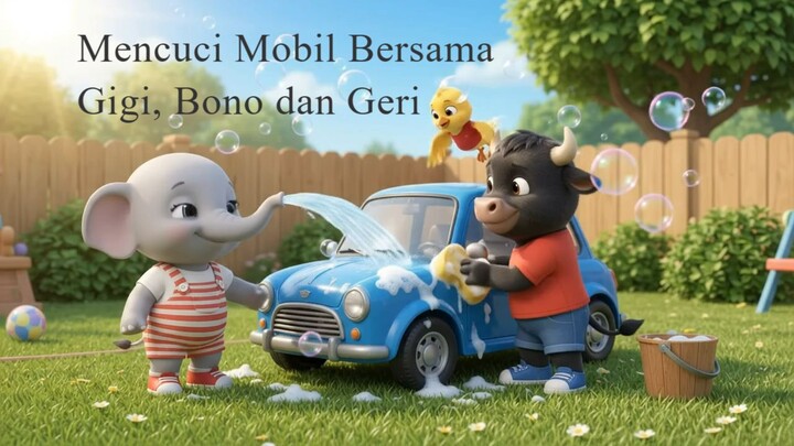 Mencuci Mobil Bersama Gigi, Bono dan Geri